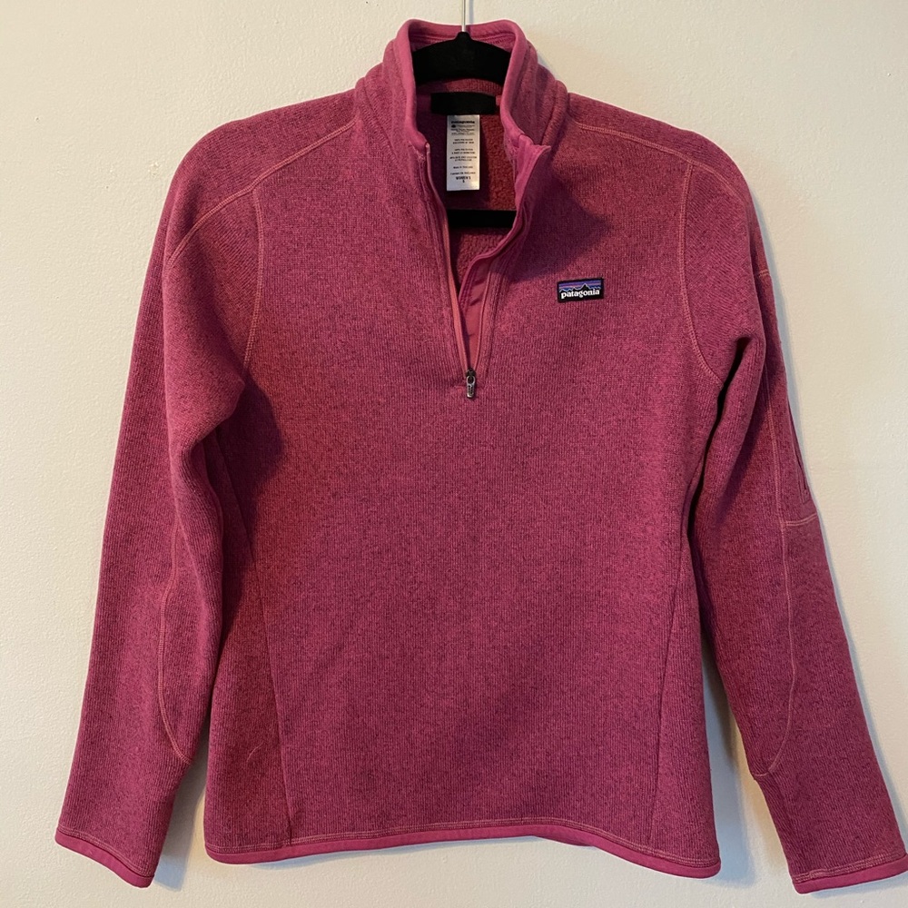 Pink Patagonia Quarter Zip